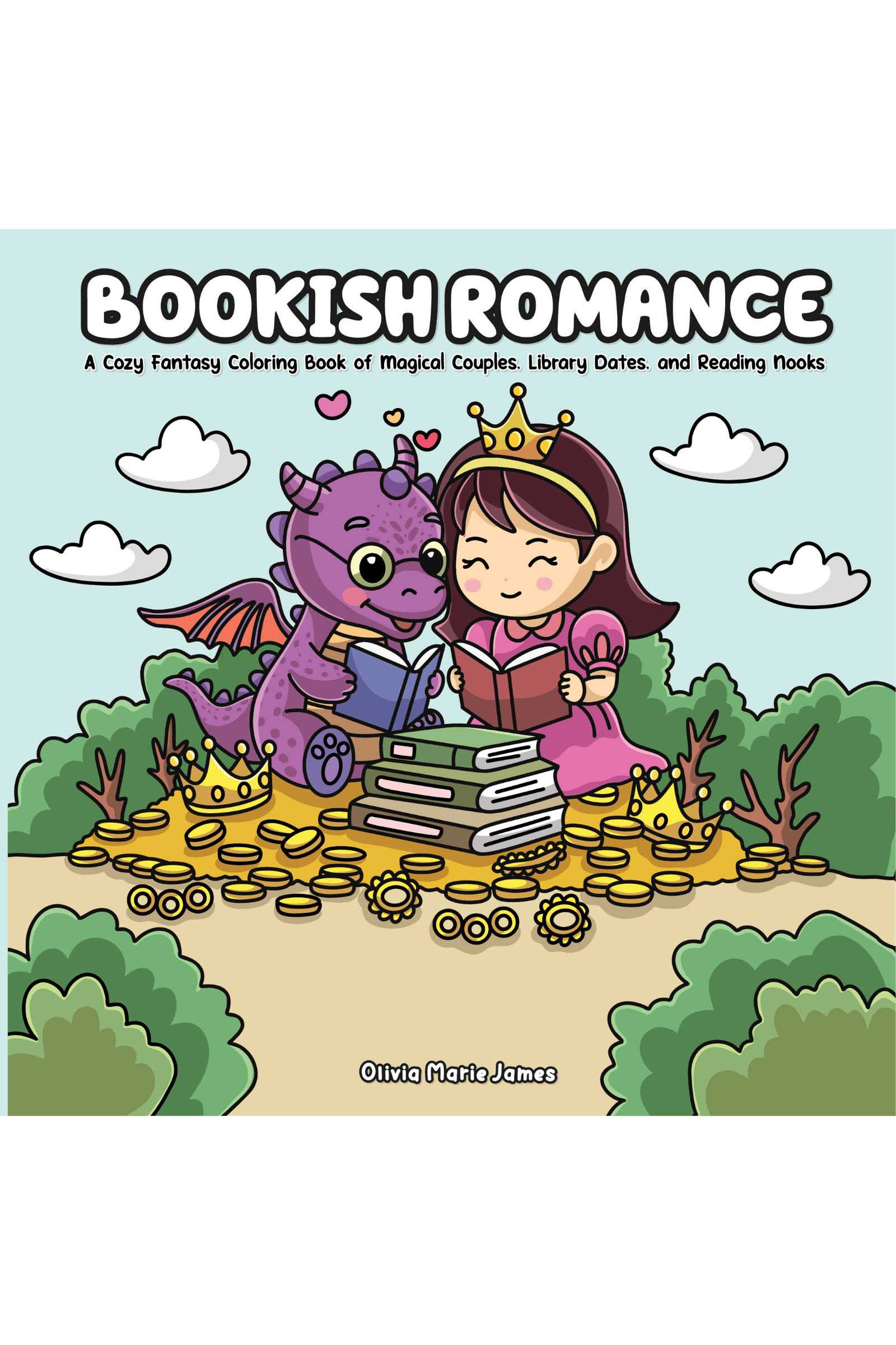 Bookish Romance Coloring